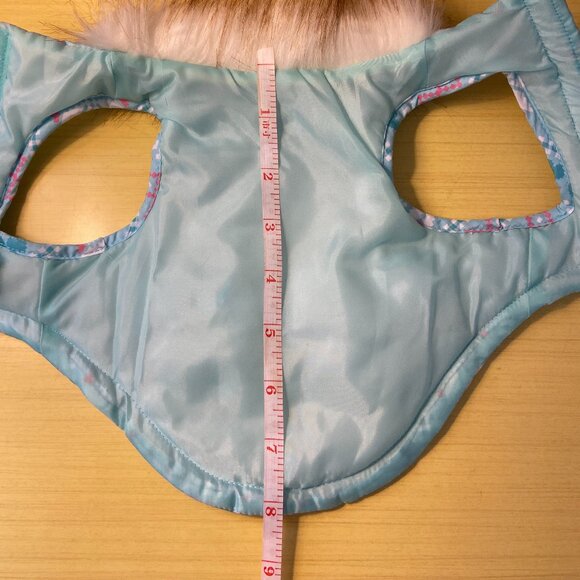 Dog coat with faux fur collar - Picture 13 of 14